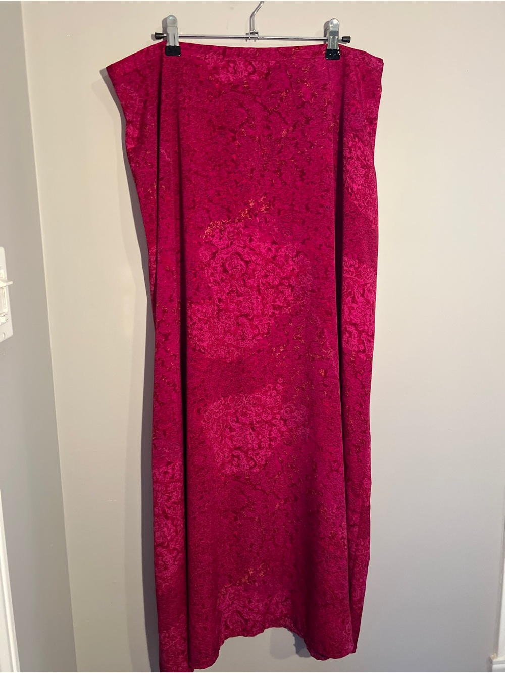Addition Elle Fuchsia Brocade Maxi Skirt